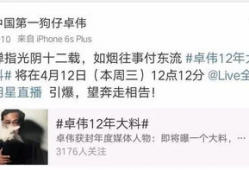 卓伟今日爆料白百何,卓伟最新爆料揭露惊人真相